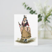 ヴィンテージハロウィーン魔女はがき ポストカード (スタンド正面)