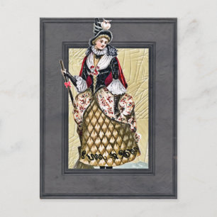 ヴィンテージハロウィーン魔女はがき ポストカード