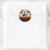 ヴィンテージハロウィーン魔女エンベロープシール ラウンドシール (バッグ)