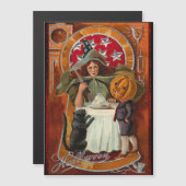 ヴィンテージハロウィーン魔女キャスティングスペルと杖 (正面/裏面)