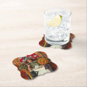 ヴィンテージハロウィーン魔女キャスティングスペルと杖 ペーパーコースター (インサイチュ)