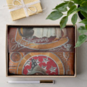 ヴィンテージハロウィーン魔女キャスティングスペルと杖 薄葉紙 (ギフト)