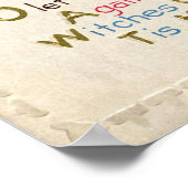 ヴィンテージハロウィーン魔女キャットパーティーデコールポスター ポスター (角)