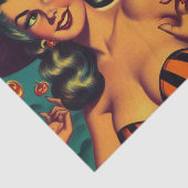 ヴィンテージハロウィーン魔女ピンアップ 薄葉紙 (詳細)