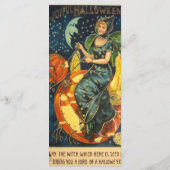 ヴィンテージハロウィーン魔女ブックマーク メニュー (裏面)