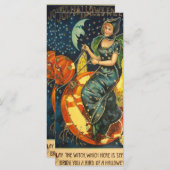 ヴィンテージハロウィーン魔女ブックマーク メニュー (正面/裏面)