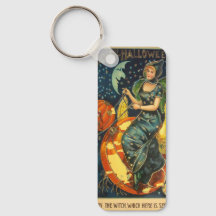 ヴィンテージハロウィーン魔女ポスター