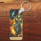 ヴィンテージハロウィーン魔女ポスター キーホルダー (裏面)