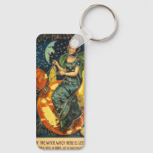 ヴィンテージハロウィーン魔女ポスター キーホルダー (裏面)