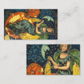 ヴィンテージハロウィーン魔女ポスター プレイスカード (正面/裏面)