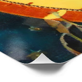 ヴィンテージハロウィーン魔女ポスター ポスター (コーナー)