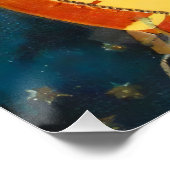 ヴィンテージハロウィーン魔女ポスター ポスター (コーナー)