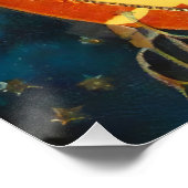 ヴィンテージハロウィーン魔女ポスター ポスター (コーナー)