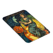 ヴィンテージハロウィーン魔女ポスター マグネット (右側)