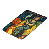 ヴィンテージハロウィーン魔女ポスター マグネット (左側)