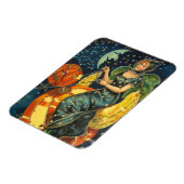 ヴィンテージハロウィーン魔女ポスター マグネット (左側)