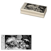 ヴィンテージハロウィーン魔女ポスター ラバースタンプ (押印)