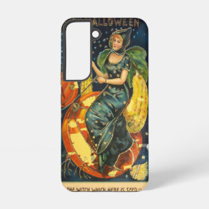 ヴィンテージハロウィーン魔女ポスター SAMSUNG GALAXY S22ケース