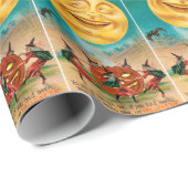 ヴィンテージハロウィーン魔女ムーンパーティーラップ ラッピングペーパー (ロールコーナー)