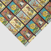 ヴィンテージハロウィーン魔女猫とカボチャ 薄葉紙 (詳細)