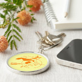 ヴィンテージハロウィーン魔女 キーホルダー (側面)