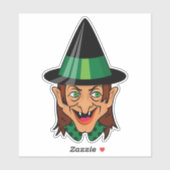 ヴィンテージハロウィーン魔女 シール (シート)