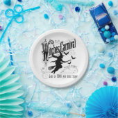 ヴィンテージハロウィーン魔女 ペーパープレート (パーティー)