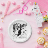 ヴィンテージハロウィーン魔女 ペーパープレート (パーティー)