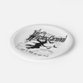 ヴィンテージハロウィーン魔女 ペーパープレート (アングル)