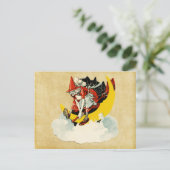 ヴィンテージハロウィーン魔女 ポストカード (スタンド正面)