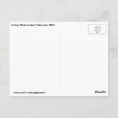 ヴィンテージハロウィーン魔女 ポストカード (裏面)