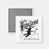 ヴィンテージハロウィーン魔女 マグネット (正面/裏面)