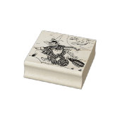 ヴィンテージハロウィーン魔女 ラバースタンプ (スタンプ)