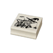 ヴィンテージハロウィーン魔女 ラバースタンプ (スタンプ)