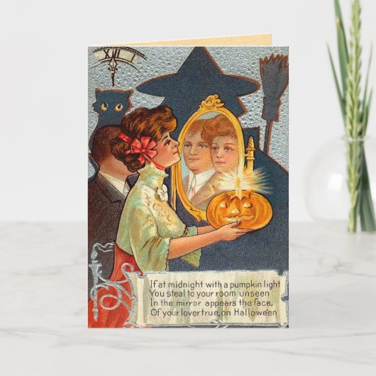 ヴィンテージハロウィーン魔法鏡 カード (正面)