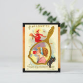 ヴィンテージハロウィーン魔法鏡 ポストカード (スタンド正面)