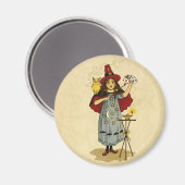 ヴィンテージハロウィーン魔法 マグネット (正面/裏面)