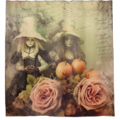 ヴィンテージハロウィーン魔術(1) シャワーカーテン (正面)