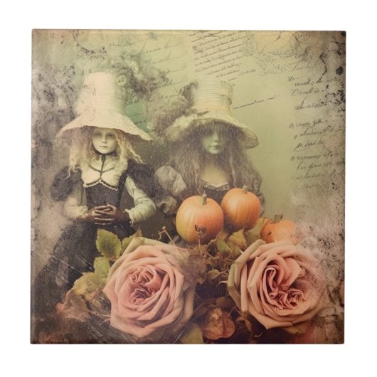 ヴィンテージハロウィーン魔術(1) タイル (正面)