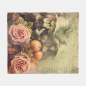 ヴィンテージハロウィーン魔術(1) フリースブランケット (正面(横))