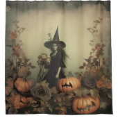 ヴィンテージハロウィーン魔術(3) シャワーカーテン (正面)
