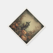 ヴィンテージハロウィーン魔術(3) スタンダードカクテルナプキン (角)