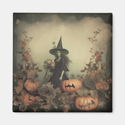 ヴィンテージハロウィーン魔術(3) マグネット (正面)