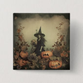 ヴィンテージハロウィーン魔術(3) 缶バッジ (正面)