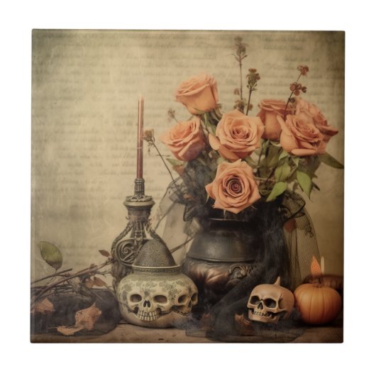 ヴィンテージハロウィーン魔術(4) タイル (正面)