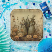 ヴィンテージハロウィーン魔術(5) ペーパープレート (パーティー)