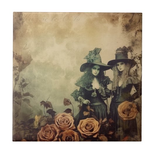 ヴィンテージハロウィーン魔術(7) タイル (正面)