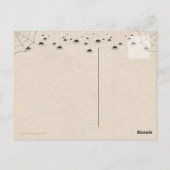 ヴィンテージハロウィーン黒猫はがき ポストカード (裏面)