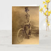 ヴィンテージハロウィーン – あなたのクローゼットのスケルトン、 カード (黄色い花)