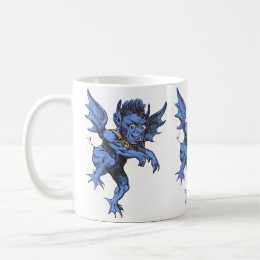 ヴィンテージハロウィーン,コラーイビルガーゴイルデーモン コーヒーマグカップ (左)